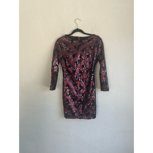 Anthropologie Endless Rose Woman Sequins 3/4 Sleeves Dress, Size Small - Picture 2 of 9